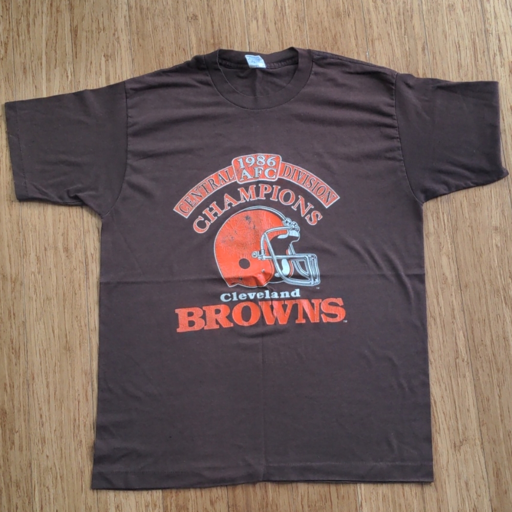 Vintage 1986 Cleveland Browns Champions shirt